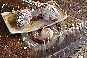 White Sage Smudge Sticks and Reiki Symbol