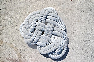 White sailor ropes