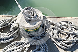 White sailor ropes