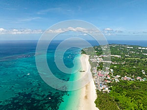 White Sand Beach in Boracay, Philippines.