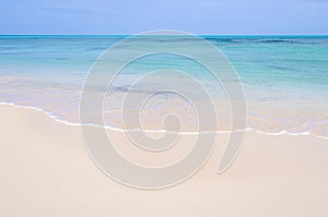 White sand beach on Cayo Levisa Island in Cuba