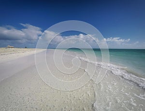 White sand beach of Cuba