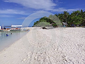 White Sand Beach in Island Leyte, Philippines