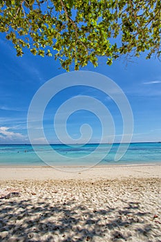 White sand beach of koh rok island