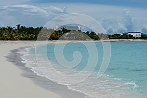 White sand beach and ocean, Shoal Bay West, Anguilla, British West Indies, BWI, Caribbean photo