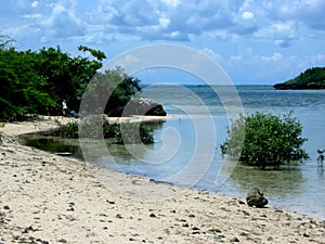 White Sand Beach in Santa Fe Bantayan Island Cebu Philippines Photo photo