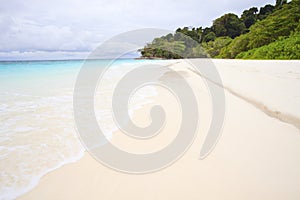 White sand beach of tachai island southern thailand