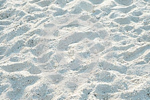 White sand at the beach at Thailand