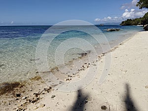 White Sand Beach in Virgen, Anda, Bohol Island in the Philippines