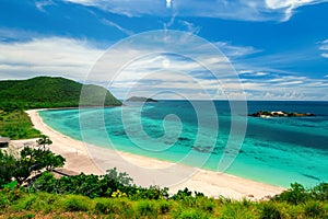 White Sand Beaches and Blue Ocean for Snorkeling at Samaesarn photo