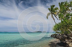 White sand beaches in the kingdom of Tonga