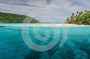 White sand beaches in the kingdom of Tonga