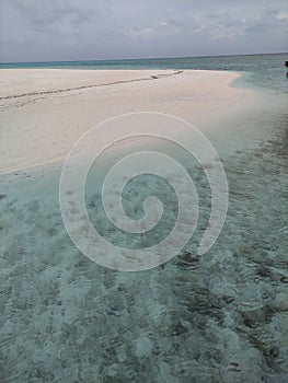 White Sand and crystal watter photo