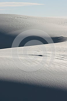 White sand dune