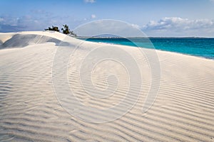 White sand dune