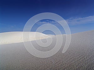 White sand dunes