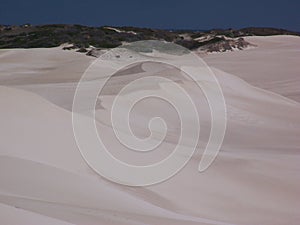 White sand dunes