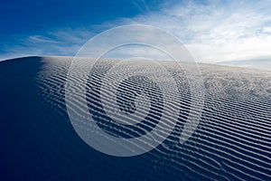 White sand dunes at White Sands National Monument