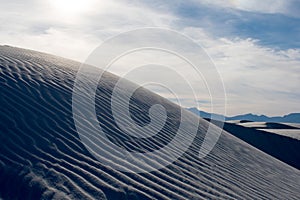 White sand dunes at White Sands National Monument