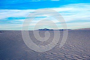 White sand dunes at White Sands National Monument