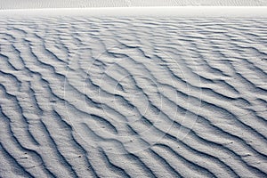 White sand dunes at White Sands National Monument