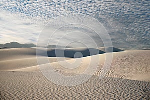 White Sand Dunes at White Sands National Monument, New Mexico, USA