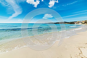 White sand in Le Bombarde beach