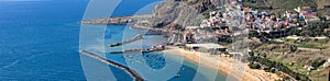 White Sand Teresitas beach Playa de las Teresitas in Tenerife. Canary islands. Spain