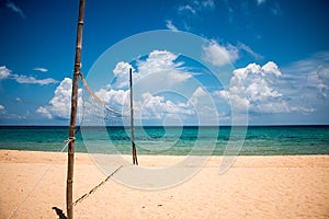 White sand of tropical beach