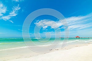 White sand and turquoise water in Clearwater