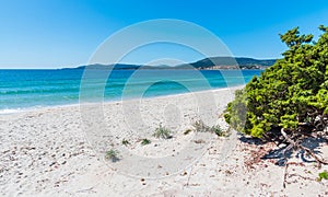 White sand and turquoise water in Maria Pia beach photo