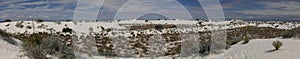 White sands in New Mexico