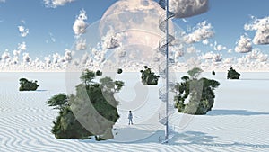 White Sands with Rock Islands