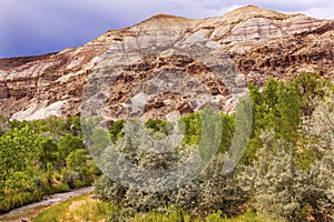 White Sandstone Mountain Capitol Reef National Park Utah