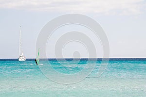 White sandy beach La Cinta, Sardinia, Italy