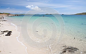 White sandy beach in Summer, England