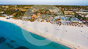 White sandy beach of Zanzibar