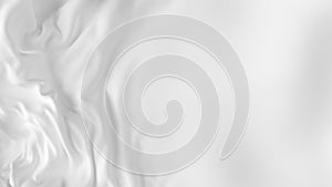 White satin cloth abstract background with copy space