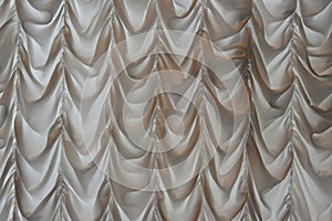 White satin curtain photo