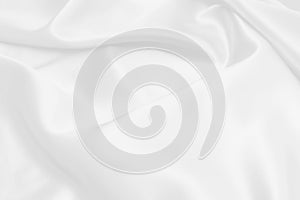 White satin fabric texture soft blur background