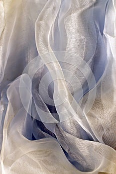 White satin textile