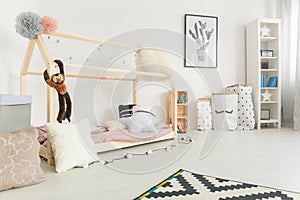 White, scandi style child bedroom