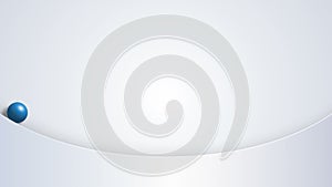 White scene geometric shapes background. Hard light. Abstract animation, 3d render. Seamless loop motion graphics.