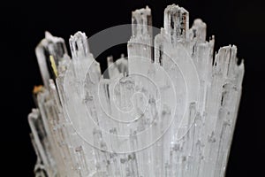 white scolecite crystals photo