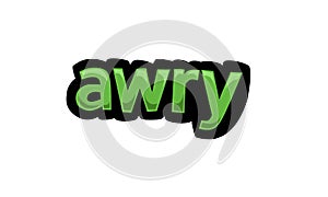 White screen animation video written AWRY