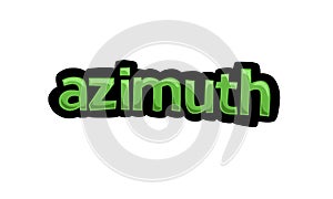 White screen animation video written AZIMUTH photo