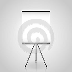 White screen projector clean background