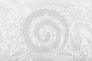 White scrunched plastic bag photo