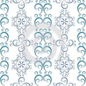 White seamless christmas pattern