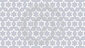 White Seamless Stars Background Pattern Illustration